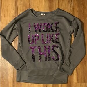 Juicy Couture Gray Top with Purple Accents